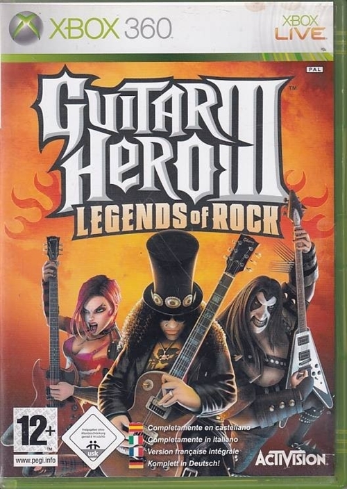 Guitar Hero III Legends of Rock - XBOX 360 (B Grade) (Genbrug)